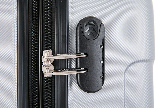 Segmented Striped Abs Luggage